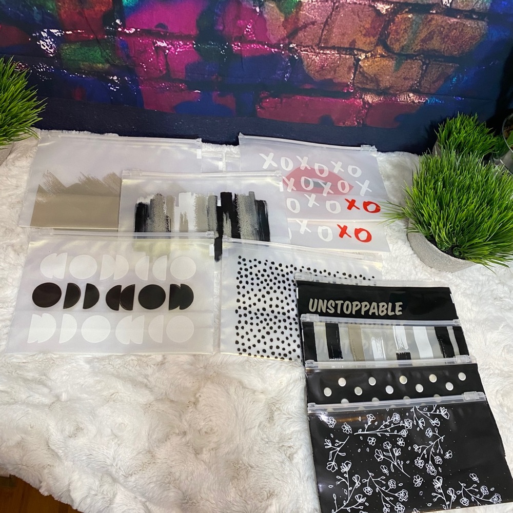 Ziplock makeup/accessory bags!
